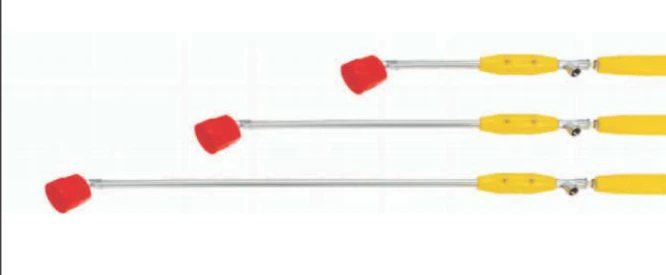 Bend spray gun with cap