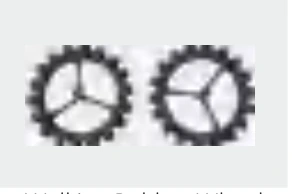 Rubber walking wheel