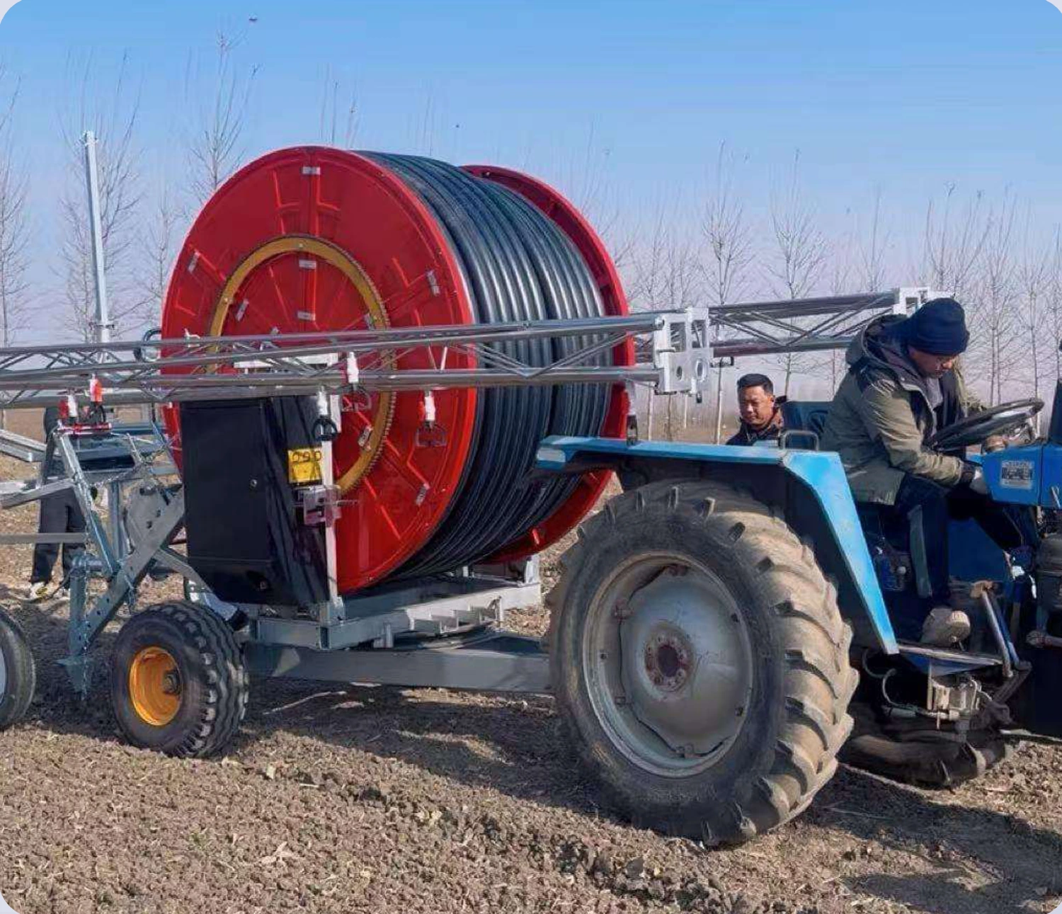 Boom hose-reel irrigator · JP