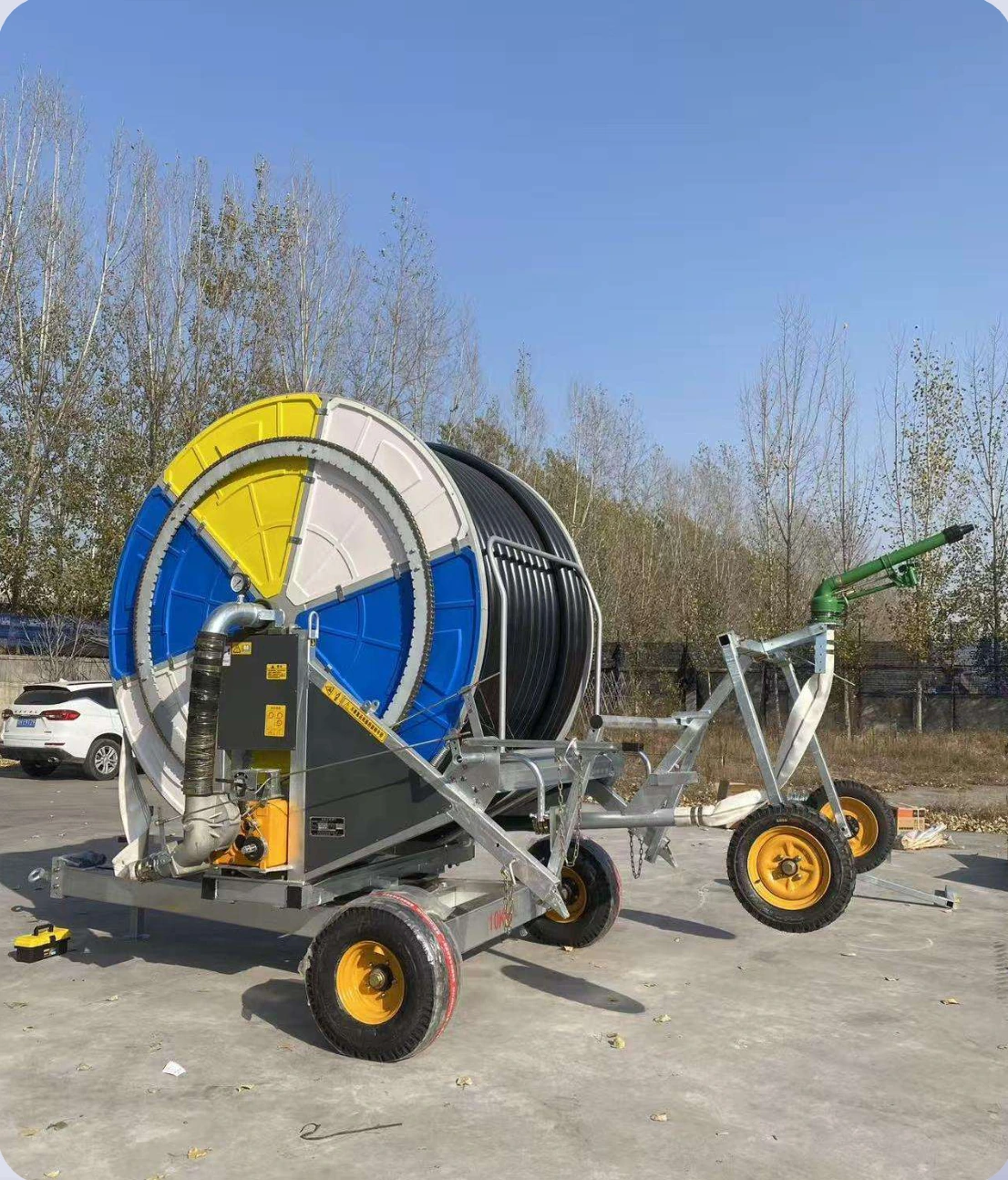 Hose-reel irrigation components