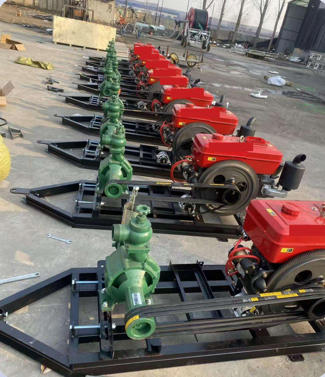 Diesel irrigation pump set