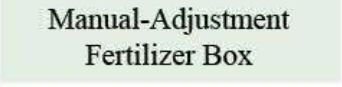 Product specifications — Manual-Adjustment Fertilizer Box